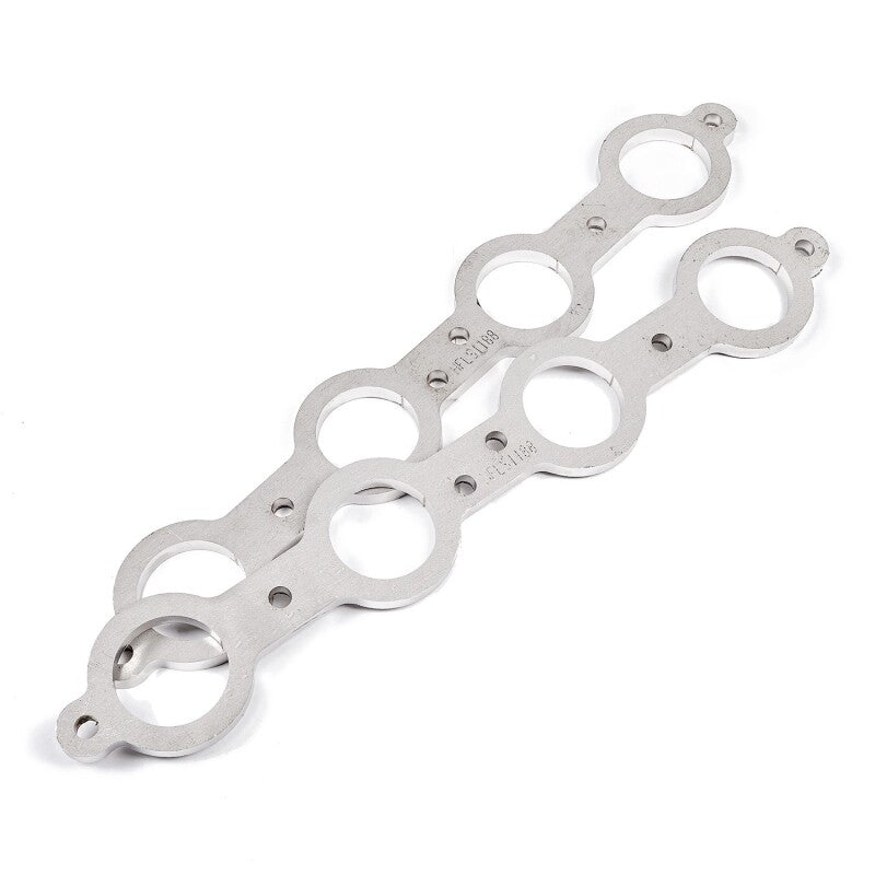 Stainless Works Chevrolet LS1/LS6 Round Port Header 304SS Exhaust Flanges 1-5/8in Primaries - HFLS1163