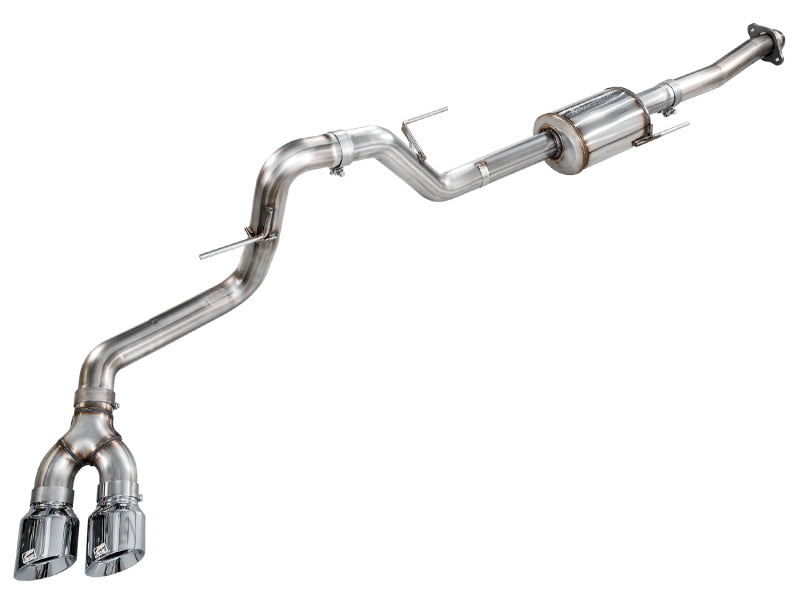 AWE Tuning 21-25 Ford F150 (14th Gen Reg Cab) Cat-Back Exhaust - 4.5in Dual Side Exit Chrome Tips - 3015-32145