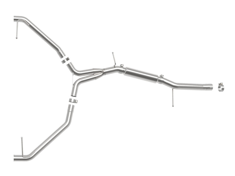 aFe 20-21 Audi A4 L4-2.0L (t) MACH Force-Xp 3in to 2-1/2in 304 SS Axle-Back Exhaust System - 49-36445