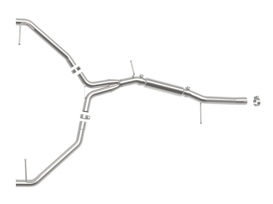aFe 20-21 Audi A4 L4-2.0L (t) MACH Force-Xp 3in to 2-1/2in 304 SS Axle-Back Exhaust System - 49-36445