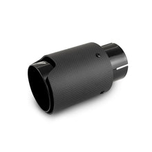Load image into Gallery viewer, Mishimoto Carbon Fiber Muffler Tip 2.5in Inlet 3.5in Outlet M Black - MMEXH-TIP-CFM25BK