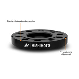 Mishimoto Wheel Spacers - 5x120 - 72.6 - 20 - M14 - Black - MMWS-014-200BK
