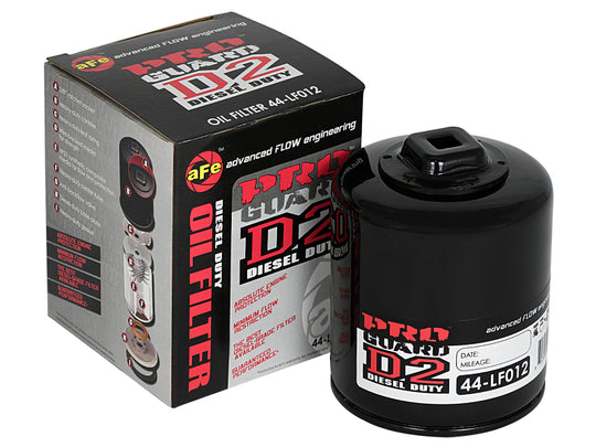 aFe Pro GUARD D2 Oil Filter 07-14 GM Trucks V8 4.8L/5.3L/6.0L/6.2L (4 Pack) - 44-LF012-MB