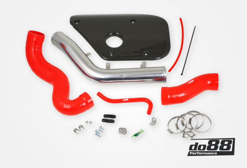 do88 Volvo S60 V60 V70 T6 Inlet Pipe Red Hoses Carbon fiber cover - IR-120-MK-R