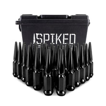 Load image into Gallery viewer, Mishimoto Mishimoto Steel Spiked Lug Nuts M14 x 1.5 32pc Set Black - MMLG-SP1415-32BK