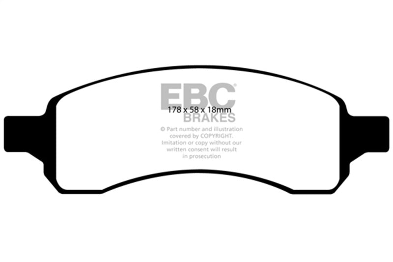 EBC 07+ Buick Enclave 3.6 Ultimax2 Front Brake Pads - UD1169