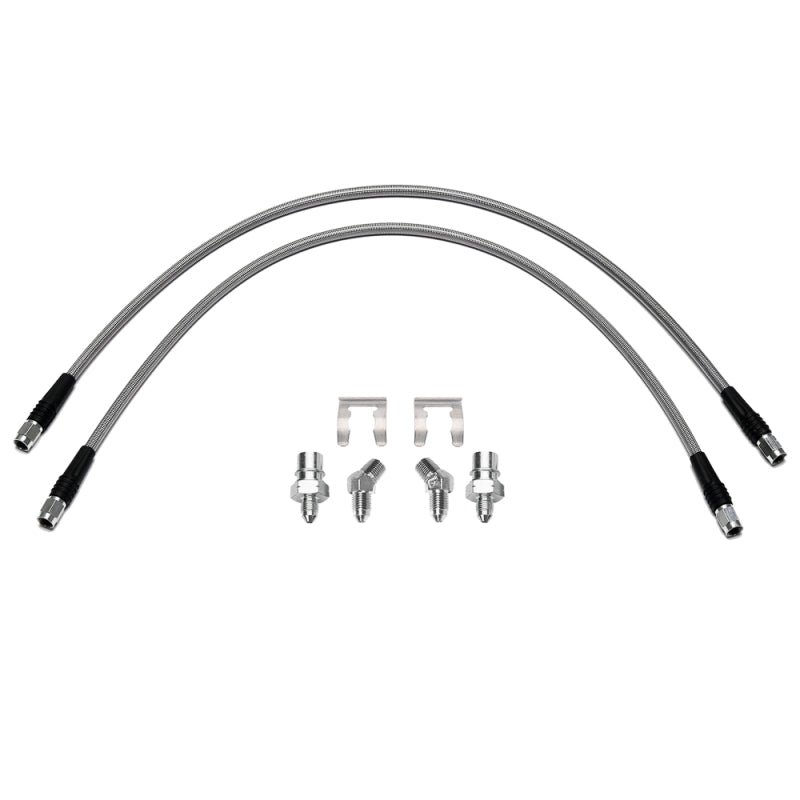 Wilwood flexline kit 25IN OAL M10X1.0 BF 45 deg 1/8-27 NPT - 220-17998