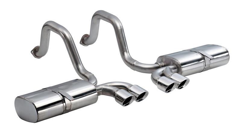 Corsa 1997-2004 Chevrolet Corvette C5 Z06 5.7L V8 Polished Sport Axle-Back Exhaust - 14111