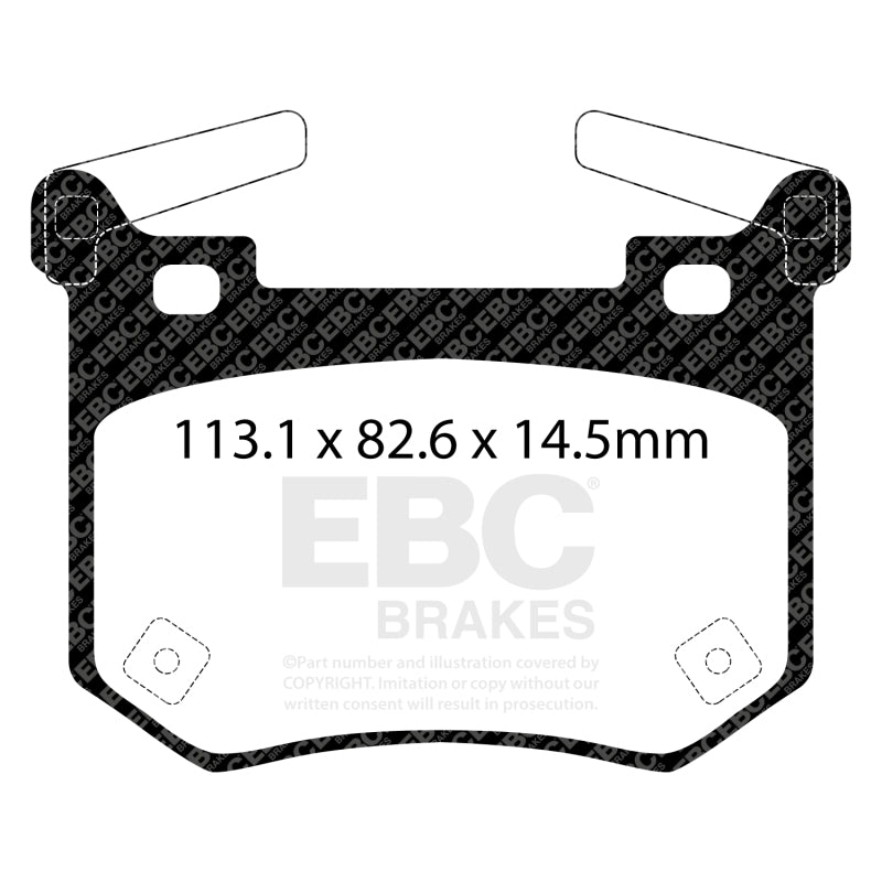 EBC 2019+ Genesis G70 2.0L Turbo (Brembo) Greenstuff Rear Brake Pads - DP22357