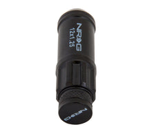 Load image into Gallery viewer, NRG 700 Series M12 X 1.25 Steel Lug Nut w/Dust Cap Cover Set 21 Pc w/Locks &amp; Lock Socket - Black - LN-LS710BK-21