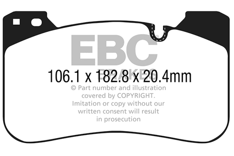 EBC 2018+ BMW M5 4.4TT (F90) Yellowstuff Front Brake Pads - DP42331R