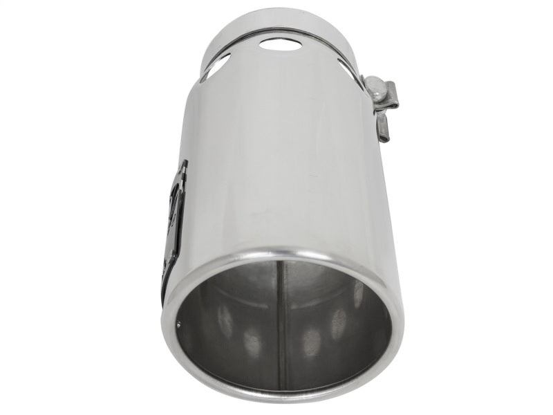 aFe Power Intercooled Tip Stainless Steel - Polished 4in In x 5in Out x 12in L Bolt-On - 49T40501-P121