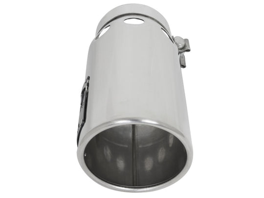 aFe Power Intercooled Tip Stainless Steel - Polished 4in In x 5in Out x 12in L Bolt-On - 49T40501-P121