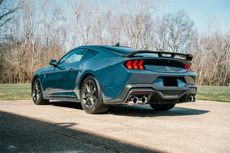 Corsa 24+ Ford Mustang Dark Horse 5.0L 3in Dual Rear Exit Cat-Back w/Twin 4.5in Polish Straight Tip - 21266