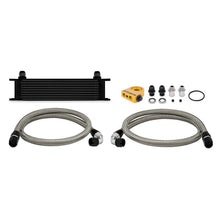 Load image into Gallery viewer, Mishimoto Universal Thermostatic 10 Row Oil Cooler Kit - Black - MMOC-UTBK