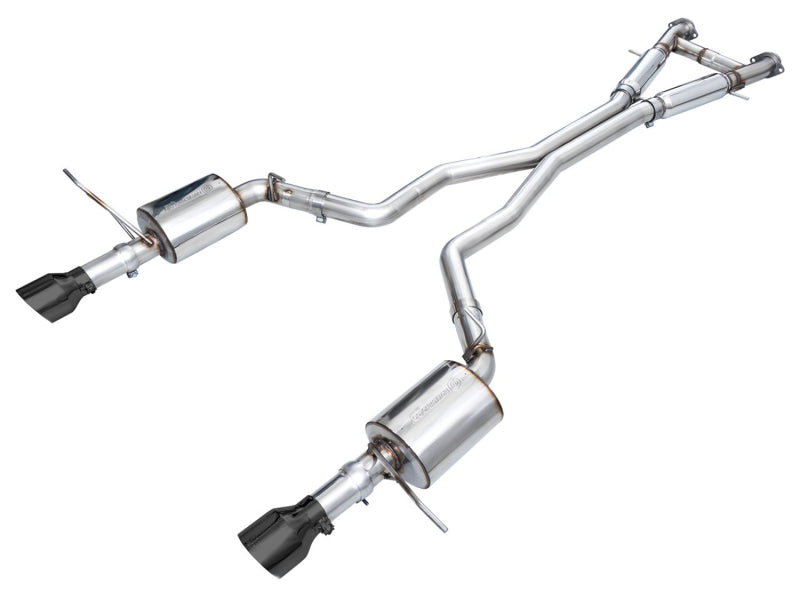 AWE Tuning 18-23 Dodge Durango SRT & Hellcat Touring Edition Exhaust - Diamond Black Tips - 3015-33952