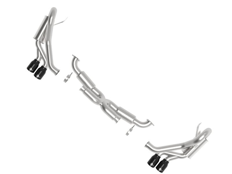 aFe MACH Force-Xp 12-16 Porsche 911 3in to 2.5in 304 SS Cat-Back Exhaust (Excludes Turbo Models) - 49-36406-1B