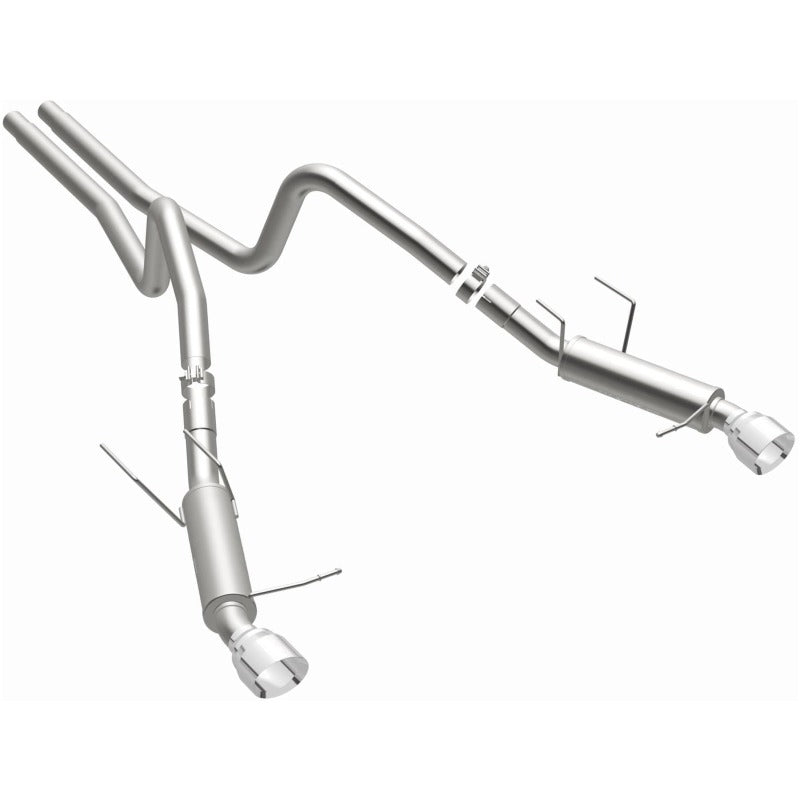 Magnaflow 2014 Ford Mustang V6 3.7L Comp Series Dual Split Rear Polished Stainless C/B Perf Exhaust - 15245