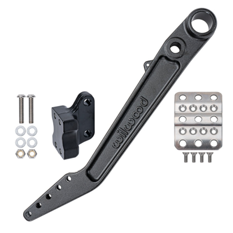 Wilwood Adjustable 5.5-6.25:1 Ratio Reverse Mount Pedal Replacement Kit - Black E-coat - 340-16399
