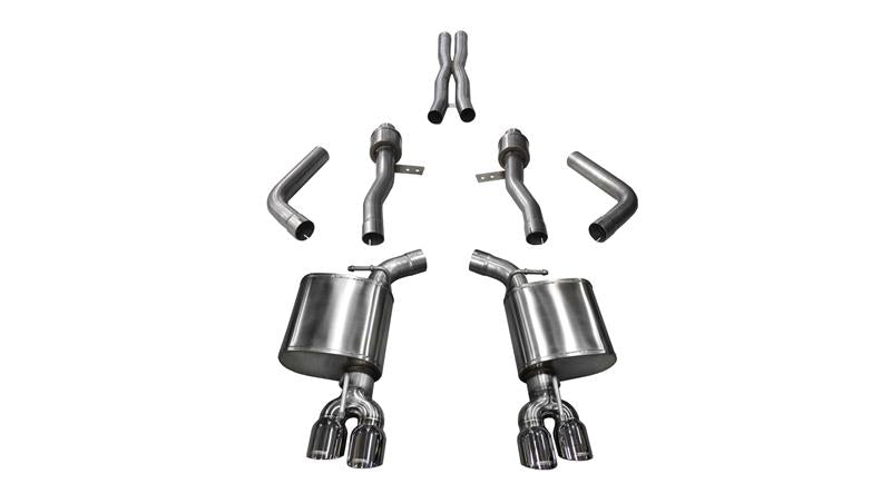 Corsa 2015-2023 Dodge Challenger Hellcat Dual Rear Exit Sport Exhaust w/ 3.5in Polished Tips - 14987