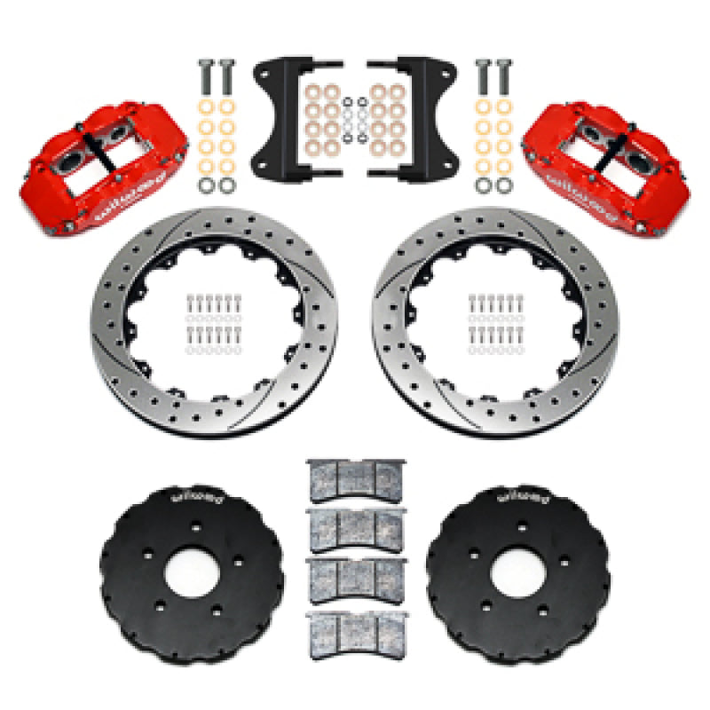 Wilwood 14-19 Chevrolet Corvette C7 Forged Narrow Superlite 6R Front BBK - 13.06 Rotor SRP - Red - 140-18531-DR