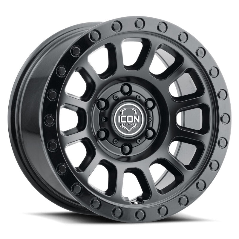 ICON Hulse 18x9 8x6.5 12mm Offset 5.5in BS Double Black - 8018908055DB