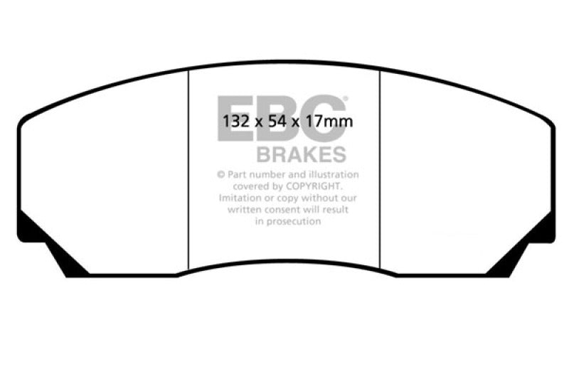 EBC 90-00 Aston Martin Vantage 5.3 (Twin Supercharged)(AP) Yellowstuff Front Brake Pads - DP4002R