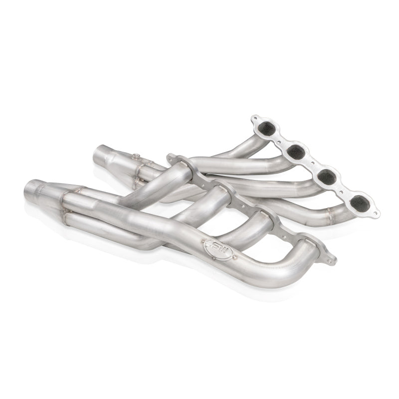 Stainless Works 2020-21 Silverado HD 6.6L 1-7/8in Long Tube Header Kit Factory Connect - CT220HSTCATY