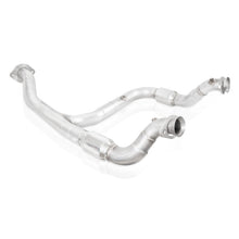 Load image into Gallery viewer, Stainless Works 2015-16 F150 2.7L Downpipe 3in High-Flow Cats Y-Pipe Factory Connection - FT15ECODPCAT