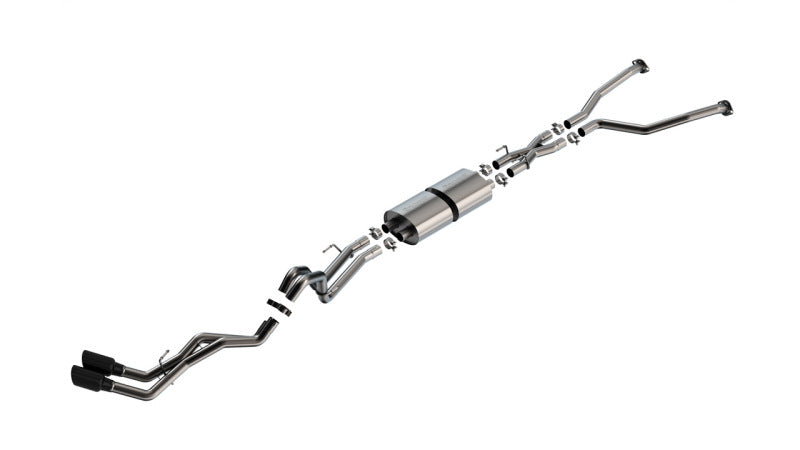 Borla 22-24 Toyota Tundra 3.4L V6 (Inc. Hyb.) Ext. Cab/STD Bed/145.7in WB S-Type Cat-Back - Blk Chrm - 140939BC