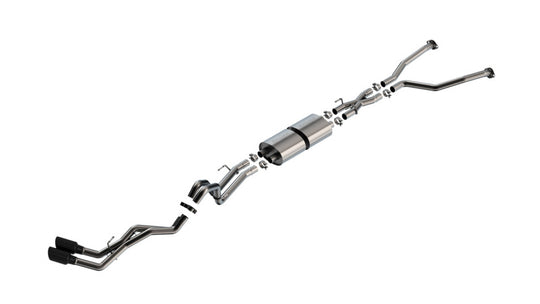 Borla 22-24 Toyota Tundra 3.4L V6 (Inc. Hyb.) Ext. Cab/STD Bed/145.7in WB S-Type Cat-Back - Blk Chrm - 140939BC