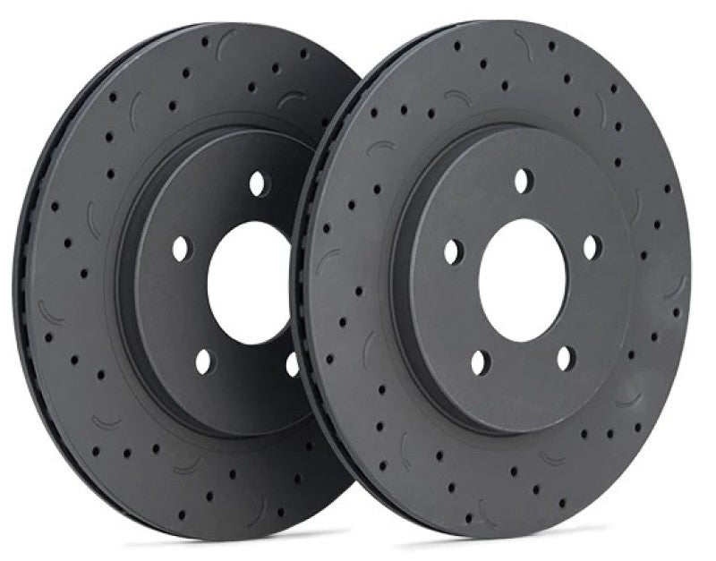 Hawk Talon 18-20 Jeep Wrangler Drilled And Slotted Front Brake Rotor Set - HTC5399