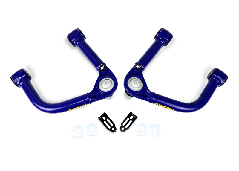 SuperPro 22-23 Toyota Tundra Fixed Offset Front Upper Control Arm Set - TRC6740