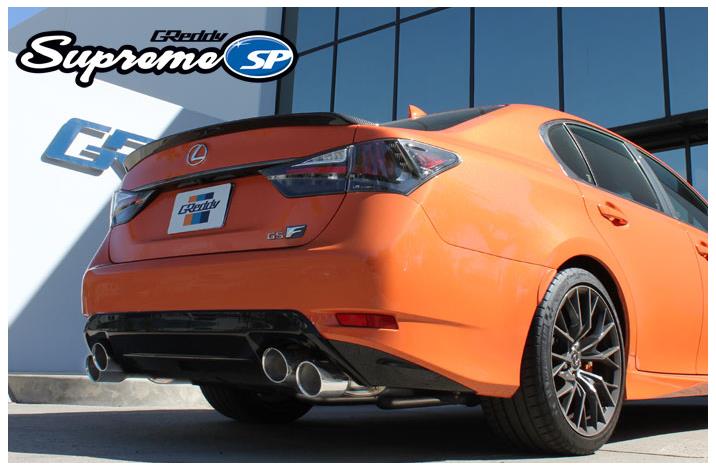 GReddy 2015+ Lexus GS-F Dual 63.5mm Supreme SP Axle-Back Exhaust w/ Quad Offset Tips - 10118207