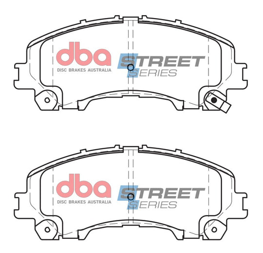 DBA 14-22 Infiniti Q50 (Base/Premium/Hybrid) Front Street Series Brake Pads - DB2341SS