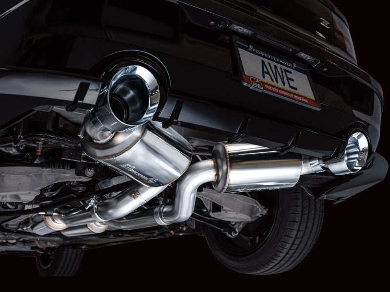 AWE Tuning 2023 Nissan Z RZ34 RWD Touring Edition Cat-Back Exhaust System w/ Chrome Silver Tips - 3015-32400