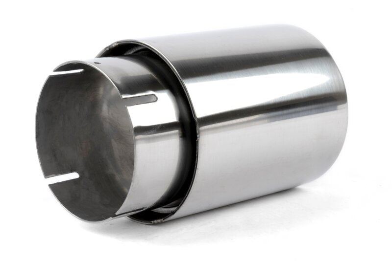 Dinan Double-Walled 4in Clamp-On Exhaust Tip - Polished - 4in Outlet / 3.25in Inlet - D663-0573-BOX