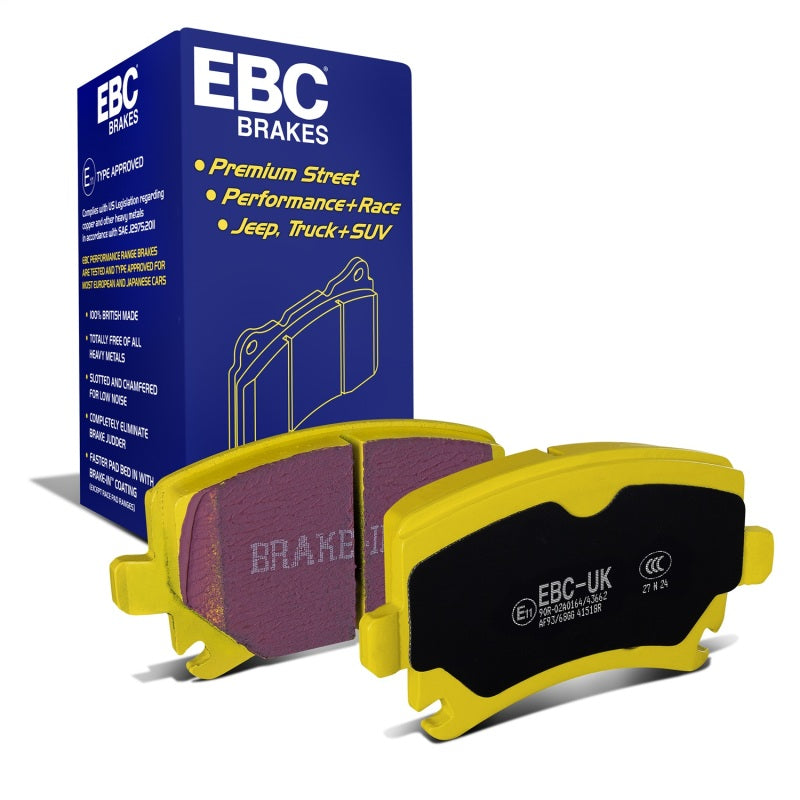 EBC 06-13 Audi A3 2.0 Turbo (Girling rear caliper) Yellowstuff Rear Brake Pads - DP41518R