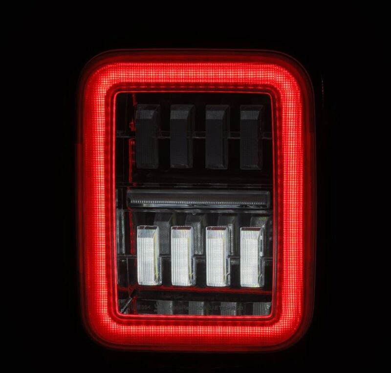 AlphaRex 19-24 Jeep Gladiator JT Nova-Series Prismatic LED Tail Lights - Chrome - 602060