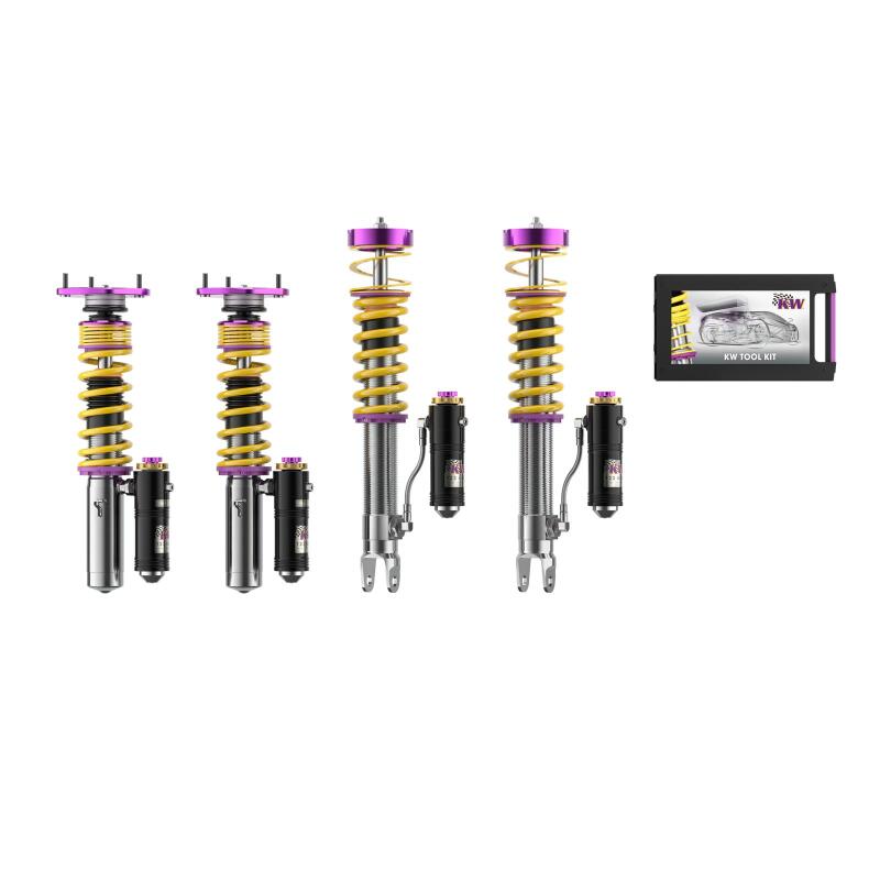 KW Coilover Kit V4 Porsche 911 (991) Turbo Coupe & Cabrio w/ PASM - 3A771079