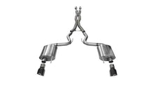 Load image into Gallery viewer, Corsa 2015-2017 Ford Mustang GT 5.0 3in Cat Back Exhaust Black Dual Tips (Sport) - 14332BLK