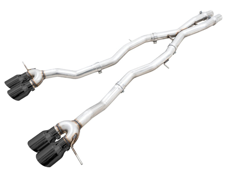AWE Tuning Track Edition Cat-Back Exhaust for BMW G8X M3/M4 - Diamond Black Tips - 3020-42482