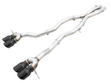 AWE Tuning Track Edition Cat-Back Exhaust for BMW G8X M3/M4 - Diamond Black Tips - 3020-42482