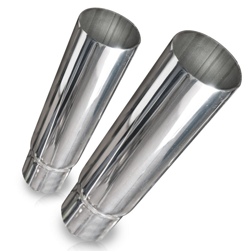 Stainless Works Straight Cut Resonator Tips 2 1/4in ID Inlet 3in Body - 771225