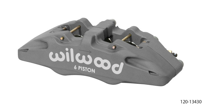 Wilwood DynaPro DP6 Lug Mount Anodized Alum. Caliper 1.62in/1.38in/1.38in Piston .38in Rotor - Right - 120-13430