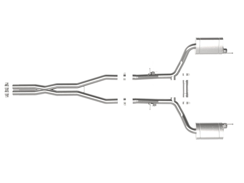 aFe MACH Force-Xp 3in 304 SS Cat-Back Exhaust 15-20 Dodge Charger Hellcat V8-6.2L (sc) / 392 V8-6.4L - 49-32070