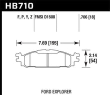 Load image into Gallery viewer, Hawk 11-19 Ford Explorer / Taurus HPS 5.0 Front Brake Pads - HB710B.706