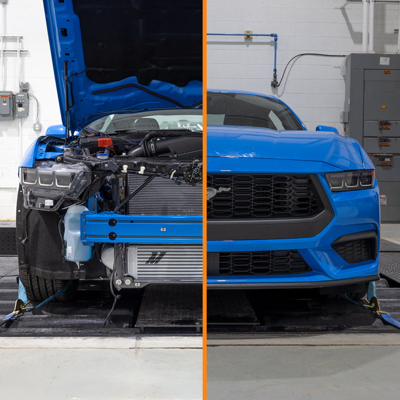 Mishimoto 2024+ Ford Mustang 2.3L EcoBoost Performance Intercooler Kit - Silver/Black - MMINT-MUS4-24KSLBK