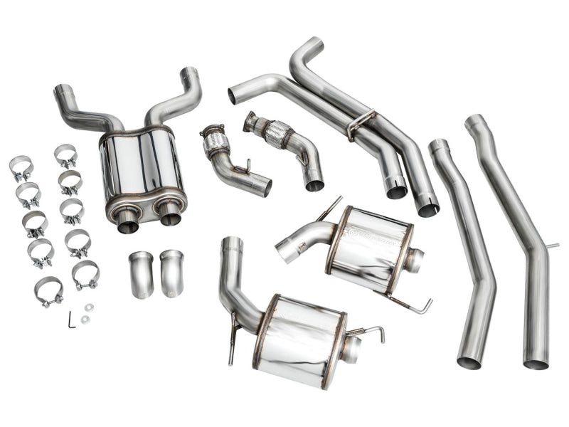 AWE Tuning Audi 2019-2023 C8 A6/A7 3.0T Touring Edition Cat-Back Exhaust- Turn Downs - 3015-31003