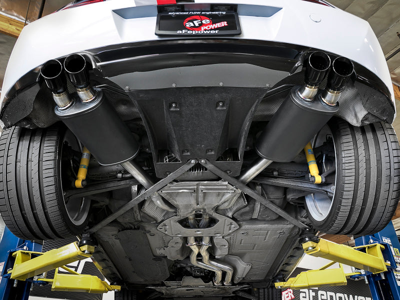 aFe MACH Force-Xp 2-1/2in 304 SS Cat-Back Exhaust w/ Black Tips 05-08 BMW Z4 M Coupe (E86) L6 3.2L - 49-36339-B